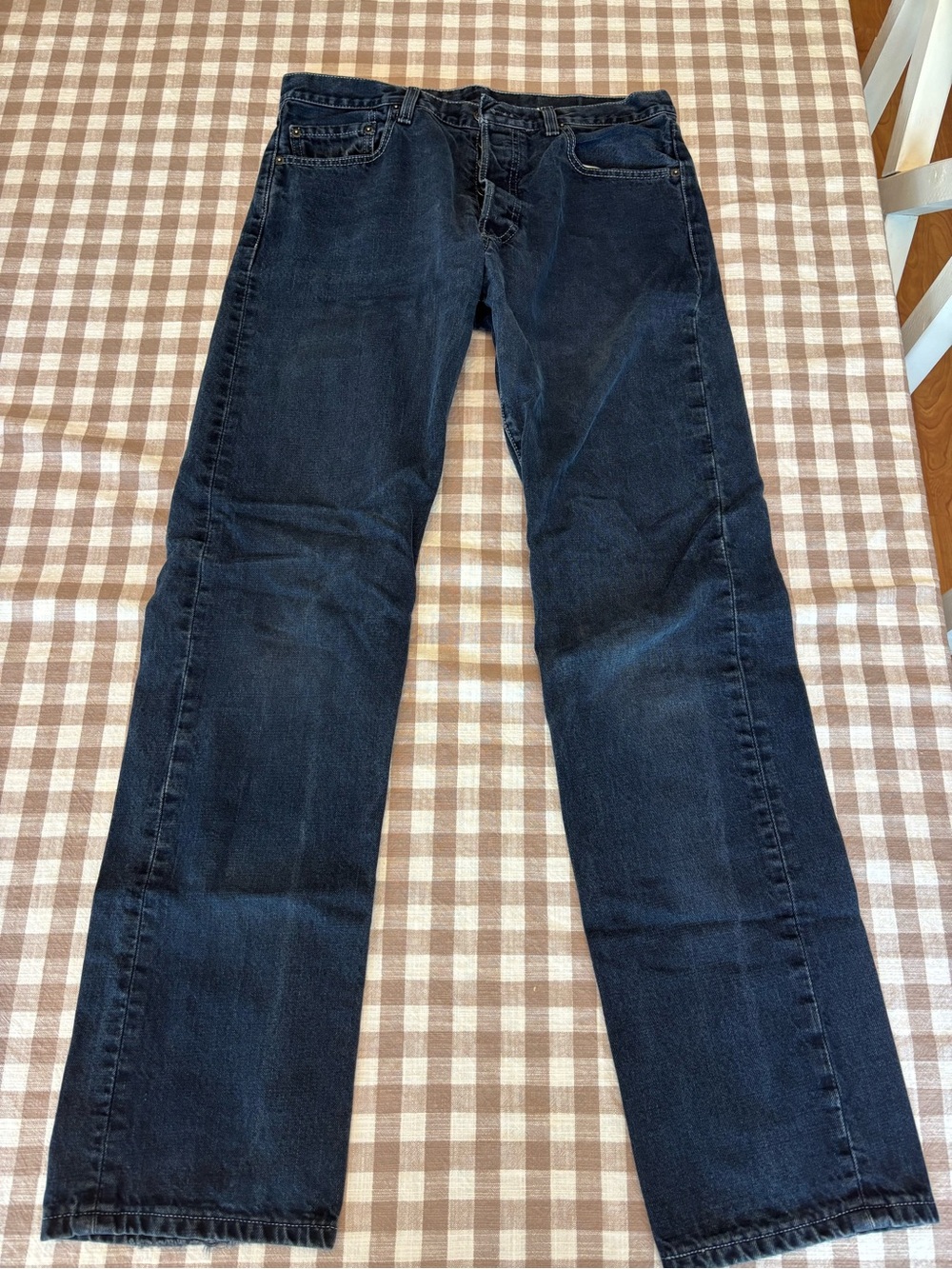 Levi’s 501 Dark Blue Straight-Leg Jeans